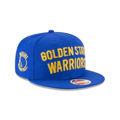 Sapca New Era Golden State Warriors NBA Vintage Team Thread 9FIFTY Snapback - Albastri